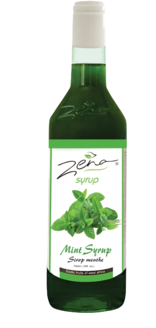 Sirop de menthe Zena / 12 bouteilles de  750ml