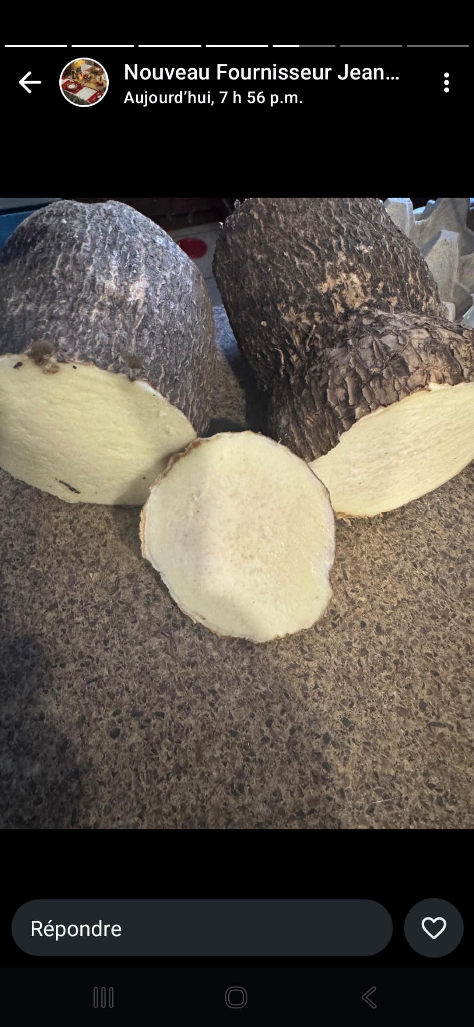Igname blanc kponang du ghana/ carton de 20kg